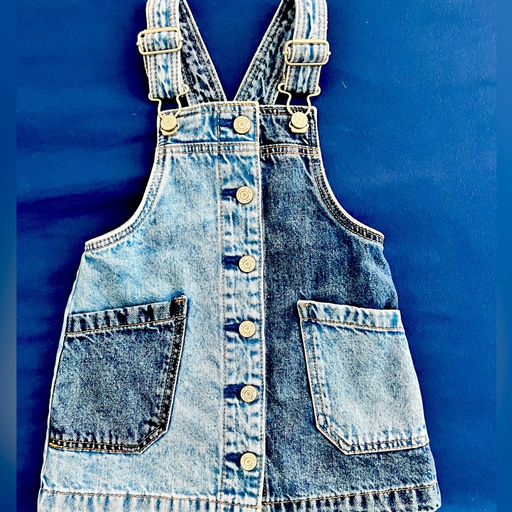 Baby Gap Button down overall dress (18-24m)